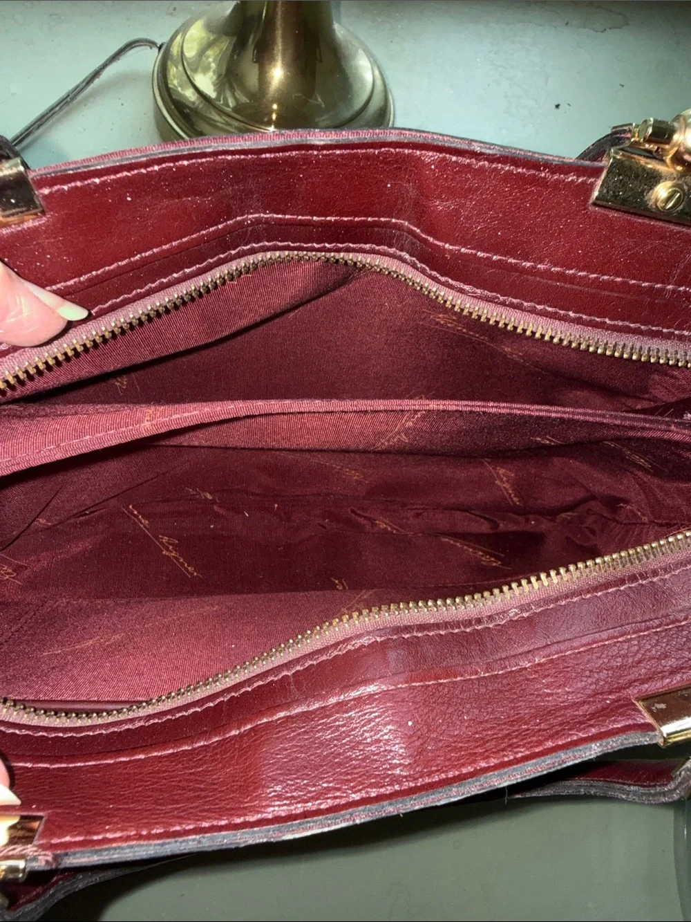 Vintage Etienne Aigner Structured Top-Handle Women’s Bag & Wallet